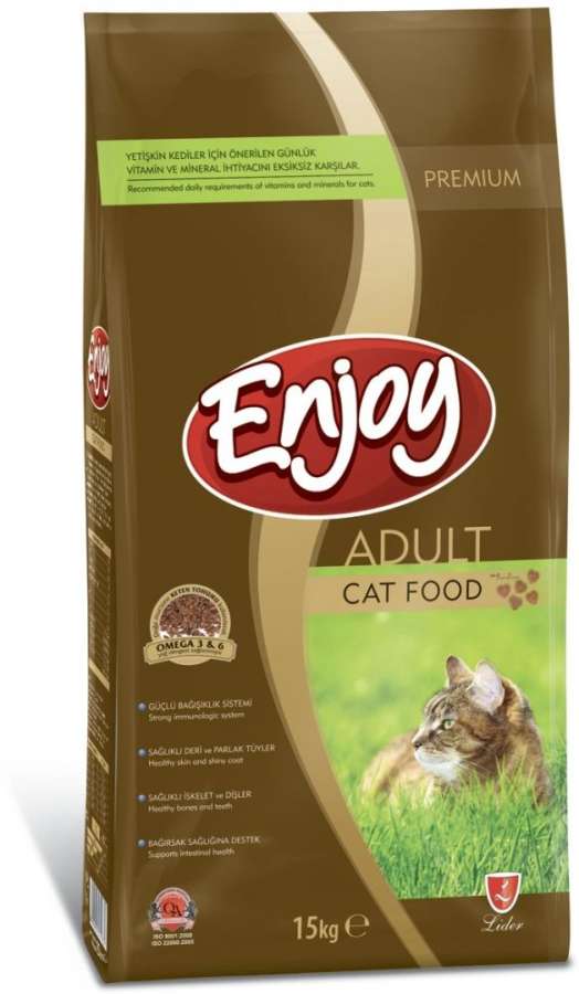 Enjoy Tavuk Etli Yetişkin Kedi Maması 15 Kg Kedi Kuru Mamaları