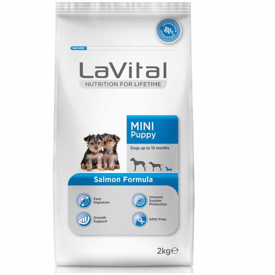 La Vital Somonlu Mini Yavru Köpek Maması 2 Kg+Ödül Köpek Kuru