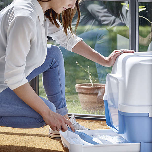 Stefanplast Cathy Clever Çekmeceli Kapalı Kedi Tuvaleti Petrol Yeşili