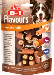 8in1 - 8in1 Crunchy Rolls Sığır ve Ördek Göğsü Köpek Ödülü 85 Gr