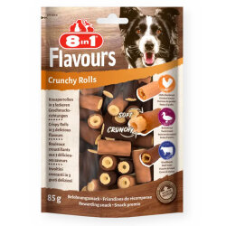 8in1 Crunchy Rolls Sığır ve Ördek Göğsü Köpek Ödülü 85 Gr - 8in1