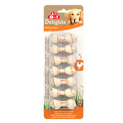 8in1 - 8in1 Delights Bones Köpek Ağız Bakım Burgu Kemiği 7'li Paket 84 Gr