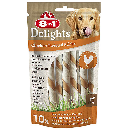 8in1 Delights Bones Köpekler İçin Ağız Bakım Çubuğu 10'lu 55 Gr - 1