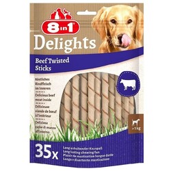 8in1 Delights Bones Köpekler İçin Biftekli Ağız Bakım Çubuğu 35'li 190 Gr - Thumbnail