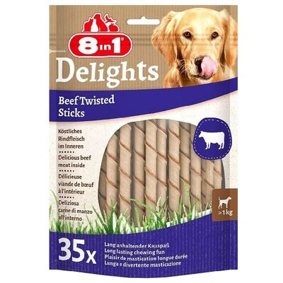 8in1 Delights Bones Köpekler İçin Biftekli Ağız Bakım Çubuğu 35'li 190 Gr