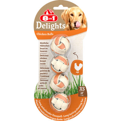 8in1 Delights Chewing Balls Press Bone 4 Pieces 36 Gr.