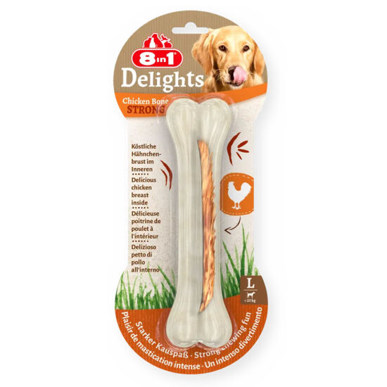 8in1 Delights Dental Press Bone Large 130 Gr. - 1
