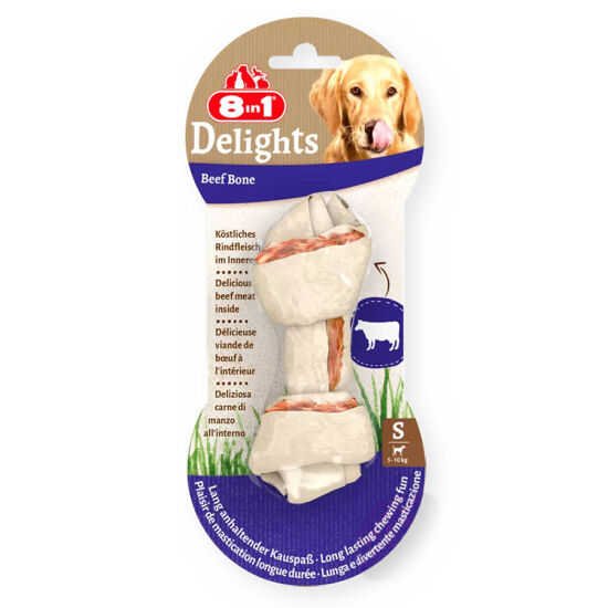 8in1 Delights Dental Twist Press Bone with Beef for Small Breed Dogs 35 Gr. - 1
