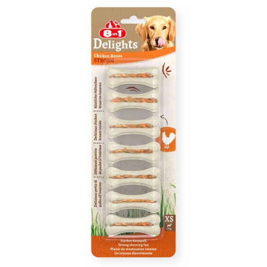 8in1 Delights Köpek Ağız Bakım Kemik XSmall 7'li Paket 140 Gr - 1