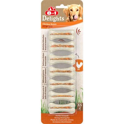 8in1 Delights Köpek Ağız Bakım Kemik XSmall 7'li Paket 140 Gr