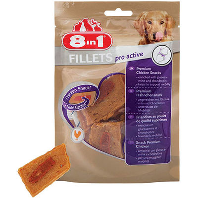 8in1 Fillets Pro Active Eklem Sağlığı Köpek Ödülü 80 Gr