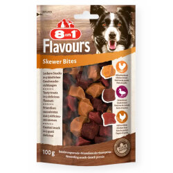 8in1 Flavours Skewer Bites Tavuk ve Ördek Göğsü Köpek Ödülü 100 Gr - 8in1