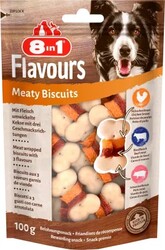 8in1 - 8in1 Meaty Biscuits Domuz Etli Köpek Ödülü Bisküvisi 100 Gr