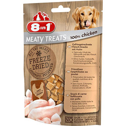 8in1 - 8in1 Meaty Treats 661439 Tavuk Etli Kurutulmuş Tahılsız Köpek Ödülü 50 Gr