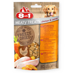 8in1 Meaty Treats 661442 Tavuk Etli ve Havuç Kurutulmuş Tahılsız Köpek Ödülü 50 Gr - 8in1