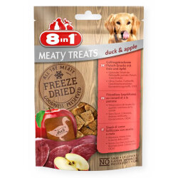 8in1 Meaty Treats 661443 Ördek Etli ve Elma Kurutulmuş Tahılsız Köpek Ödülü 50 Gr - 8in1