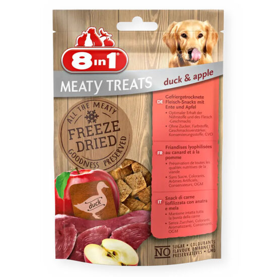 8in1 Meaty Treats 661443 Ördek Etli ve Elma Kurutulmuş Tahılsız Köpek Ödülü 50 Gr - 1