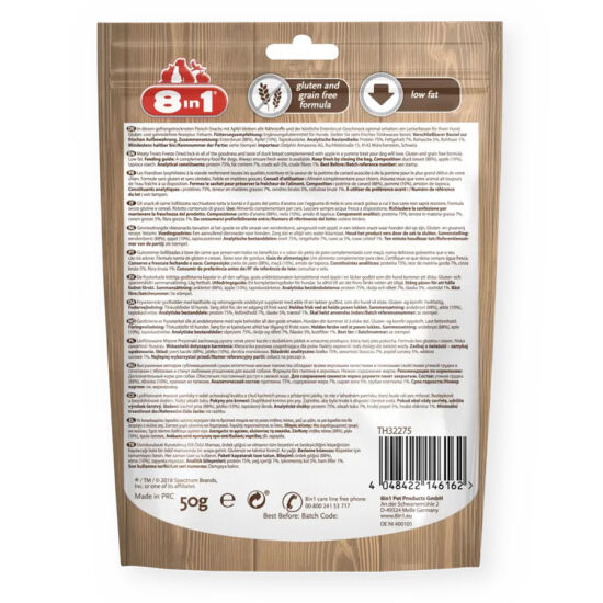 8in1 Meaty Treats 661443 Ördek Etli ve Elma Kurutulmuş Tahılsız Köpek Ödülü 50 Gr - 2