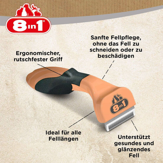 8in1 Perfect Coat DeShedder Kediler İçin Furminatör - 5