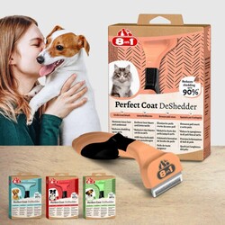 8in1 Perfect Coat DeShedder Kediler İçin Furminatör - Thumbnail