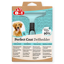 8in1 Perfect Coat DeShedder Köpekler İçin Furminatör - Large - 8in1
