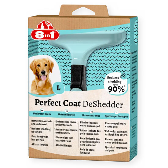 8in1 Perfect Coat DeShedder Köpekler İçin Furminatör - Large - 2