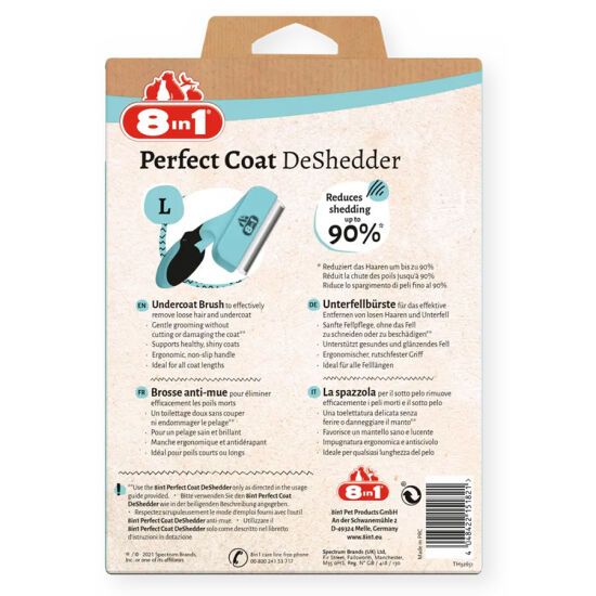 8in1 Perfect Coat DeShedder Köpekler İçin Furminatör - Large - 3
