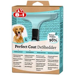 8in1 Perfect Coat DeShedder Köpekler İçin Furminatör - Large - Thumbnail