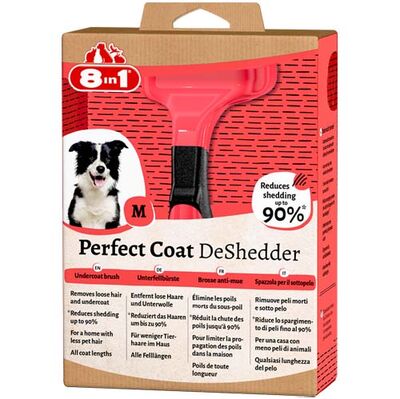 8in1 Perfect Coat DeShedder Köpekler İçin Furminatör - Medium