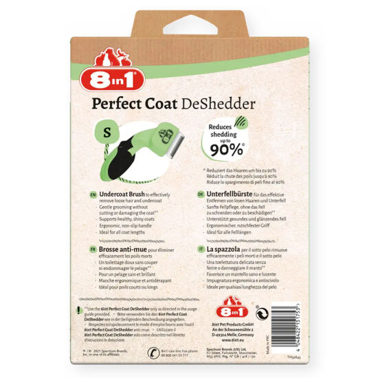 8in1 Perfect Coat DeShedder Köpekler İçin Furminatör - Small - 3