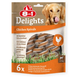8in1 Smart Delights Chicken Spirals Tavuklu Burgu Köpek Ödülü 6 Adet - 8in1