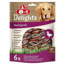 8in1 - 8in1 Smart Delights Duck Spirals Ördekli Burgu Köpek Ödülü 6 Adet