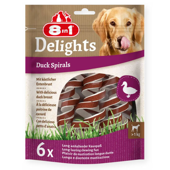 8in1 Smart Delights Duck Spirals Ördekli Burgu Köpek Ödülü 6 Adet - 1