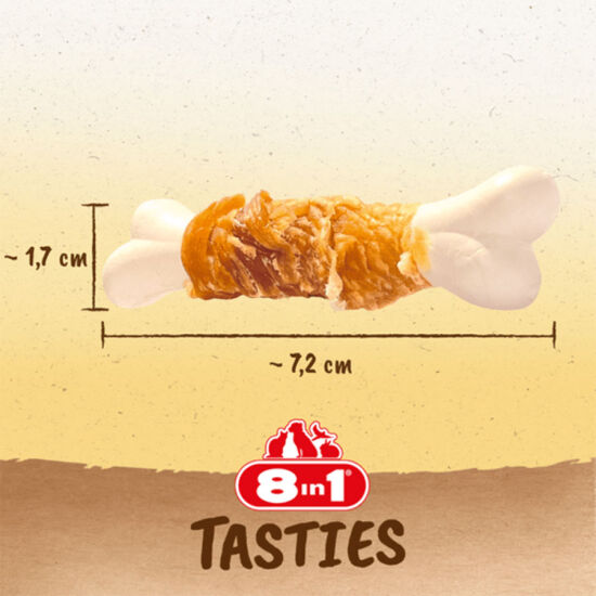 8in1 Tasties Calcium Bones Tavuk Sargılı Köpek Ödülü 85 Gr - 4