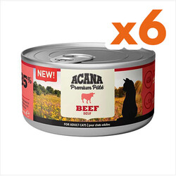 Acana - Acana Beef Pate (Ezme) Sığır Etli Kedi Konservesi 85 Gr x 6 Adet