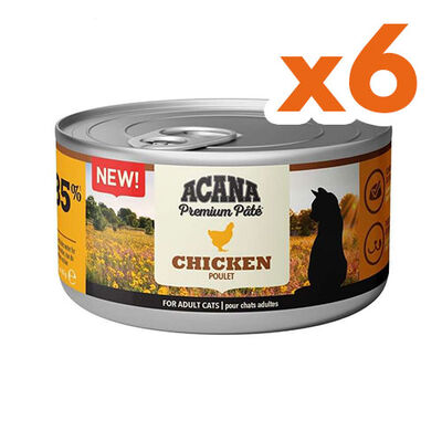 Acana Chicken Pate (Ezme) Tavuk Etli Kedi Konservesi 85 Gr x 6 Adet
