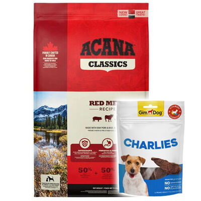 Acana Red Meat Yetişkin Köpek Maması 2 Kg + Gimdog 70 Gr Köpek Ödülü - 1