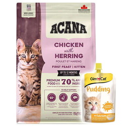 Acana - Acana First Feast Kitten Yavru Kedi Maması 1,8 Kg + Gimcat Kedi Pudingi 150 Gr