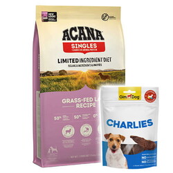 Acana Grass - Fed Lamb Kuzu ve Elma Köpek Maması 11,4 Kg + Gimdog 70 Gr Köpek Ödülü - Acana