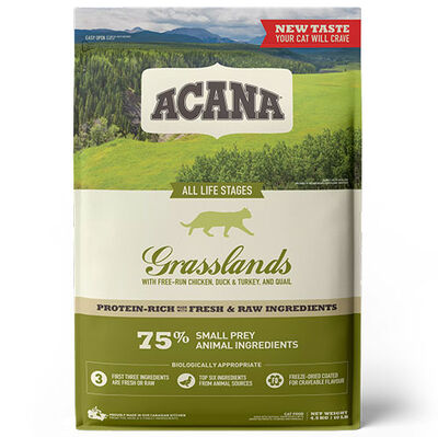 Acana Grasslands Adult Dry Cat Food 4,5 Kg.