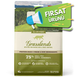 Acana Grasslands Ördek ve Bıldırcın Tahılsız Kedi Maması 1,8 Kg + Biopet 25 ml Malt - Thumbnail