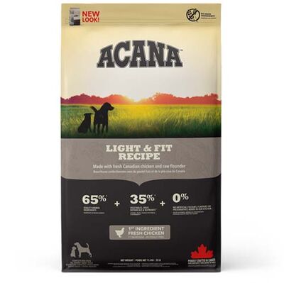 Acana Heritage Light Fit Adult Dry Dog Food 11,4 Kg.