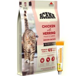 Acana Indoor Entree Sterilised Kısırlaştırılmış Kedi Maması 4,5 Kg + Gimcat 20 Gr Multivitamin Paste - Acana