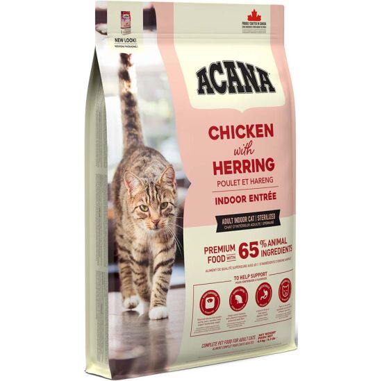 Acana Indoor Entree Sterilised Kısırlaştırılmış Kedi Maması 4,5 Kg + Gimcat 20 Gr Multivitamin Paste - 2