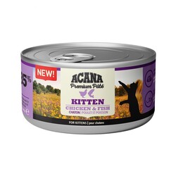 Acana - Acana Kitten Pate (Ezme) Tavuklu ve Balıklı Yavru Kedi Konservesi 85 Gr