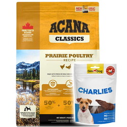 Acana Prairie Poultry Köpek Maması 2 Kg + Gimdog 70 Gr Köpek Ödülü - Acana