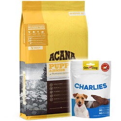 Acana - Acana Puppy Junior Yavru Tahılsız Köpek Maması 6 Kg + Gimdog 70 Gr Köpek Ödülü