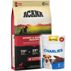Acana Sport Agility Yüksek Enerjili Köpek Maması 17 Kg + Gimdog 70 Gr Köpek Ödülü - Acana