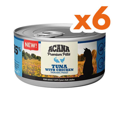 Acana Tuna Chicken Pate (Ezme) Tuna Balıklı ve Tavuklu Kedi Konservesi 85 Gr x 6 Adet