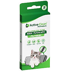 Active Clean Kedi Tuvalet Filtresi 5 li Paket - Active Clean